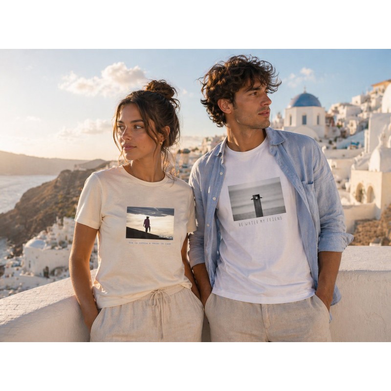 Camiseta Be Water My Friend hombre | Estilo minimal